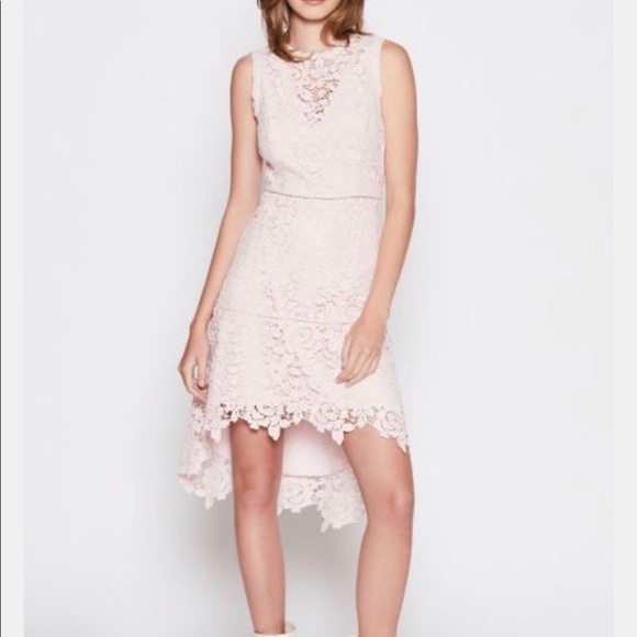 NWT Joie Lace Bridley High-Low Dress in Rosewater Size Small - Picture 3 of 8